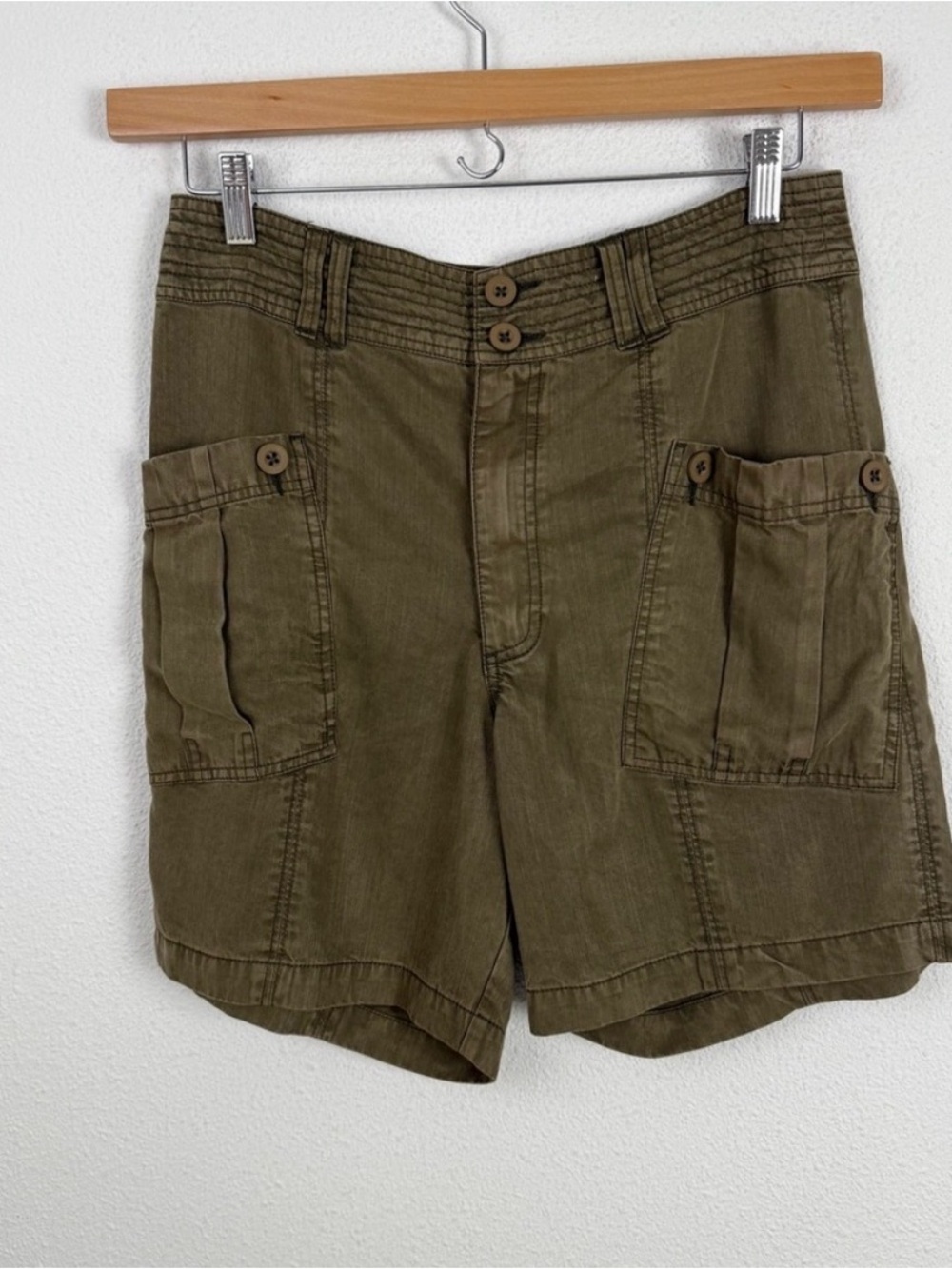 Sundance Garden Joy Tencel Bermuda Cargo Shorts 8 - Picture 3 of 7